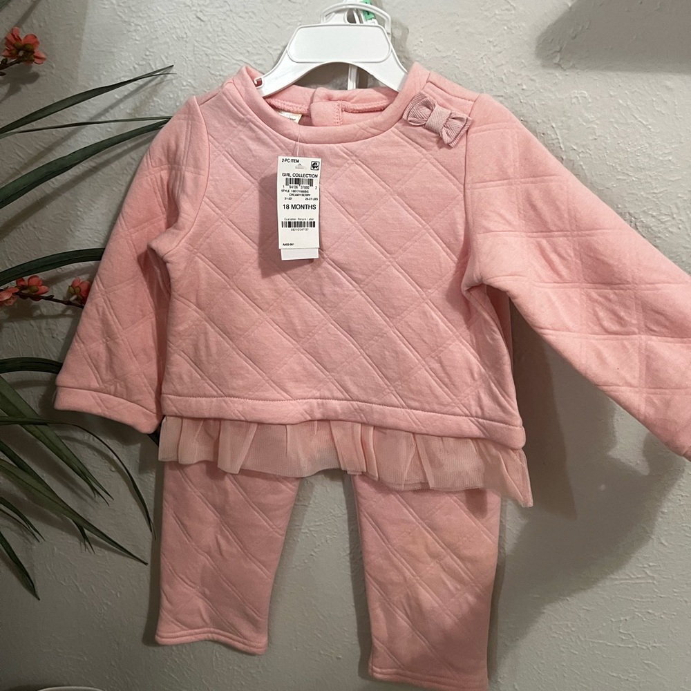 Matching sweater and pant set